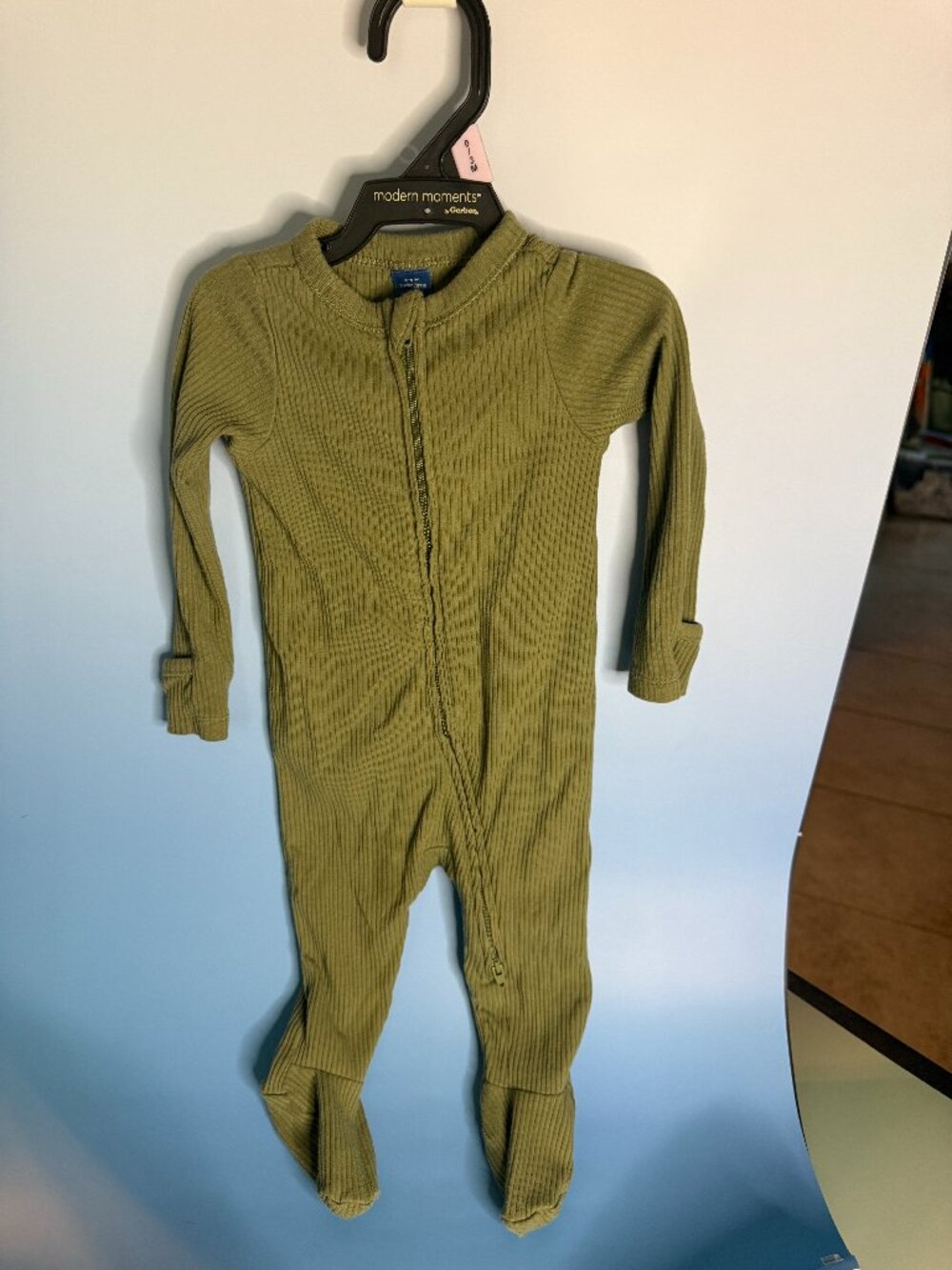 Old Navy Footed Sleeper Pajamas 3-6 Mo Zip Front (004)